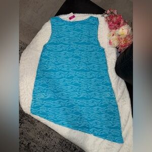 Fresh Produce Blue Wave Asymmetrical Beach Dress Size Medium